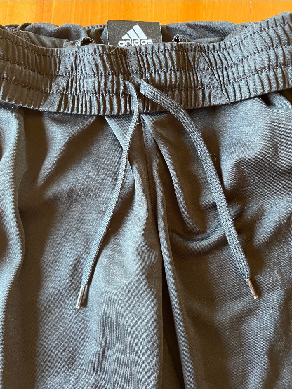 adidas Black Kids Sweatpants with White Side Stripes - Picture 3 of 3